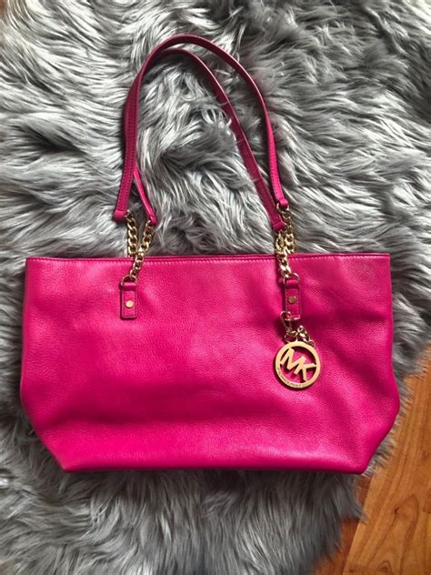 michael kors hot pink purse|michael kors soft pink purse.